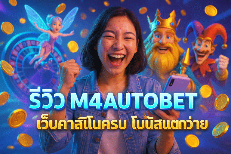 รีวิว M4AUTOBET คาสิโนครบ โบนัสแตกง่าย