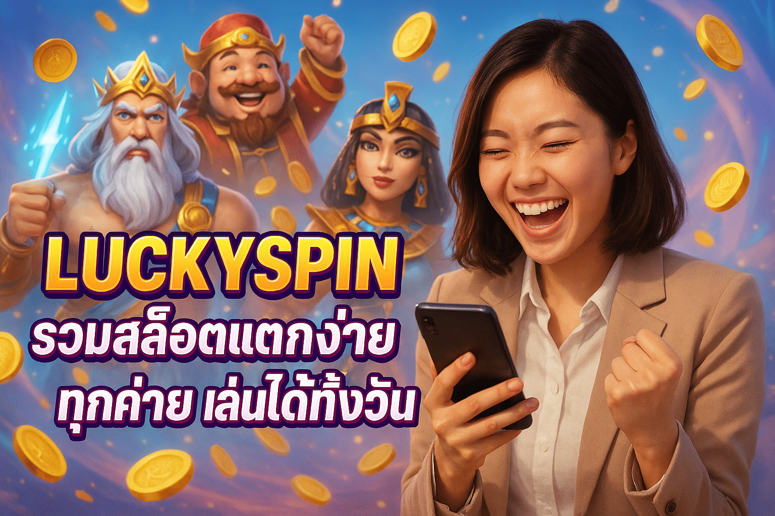 LUCKYSPIN รวมสล็อตแตกง่ายทุกค่าย เล่นได้ทั้งวัน