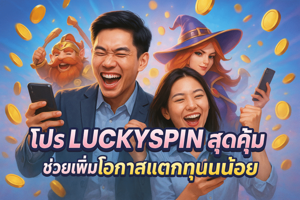 โปร LUCKYSPIN สุดคุ้ม ช่วยเพิ่มโอกาสแตกทุนน้อย