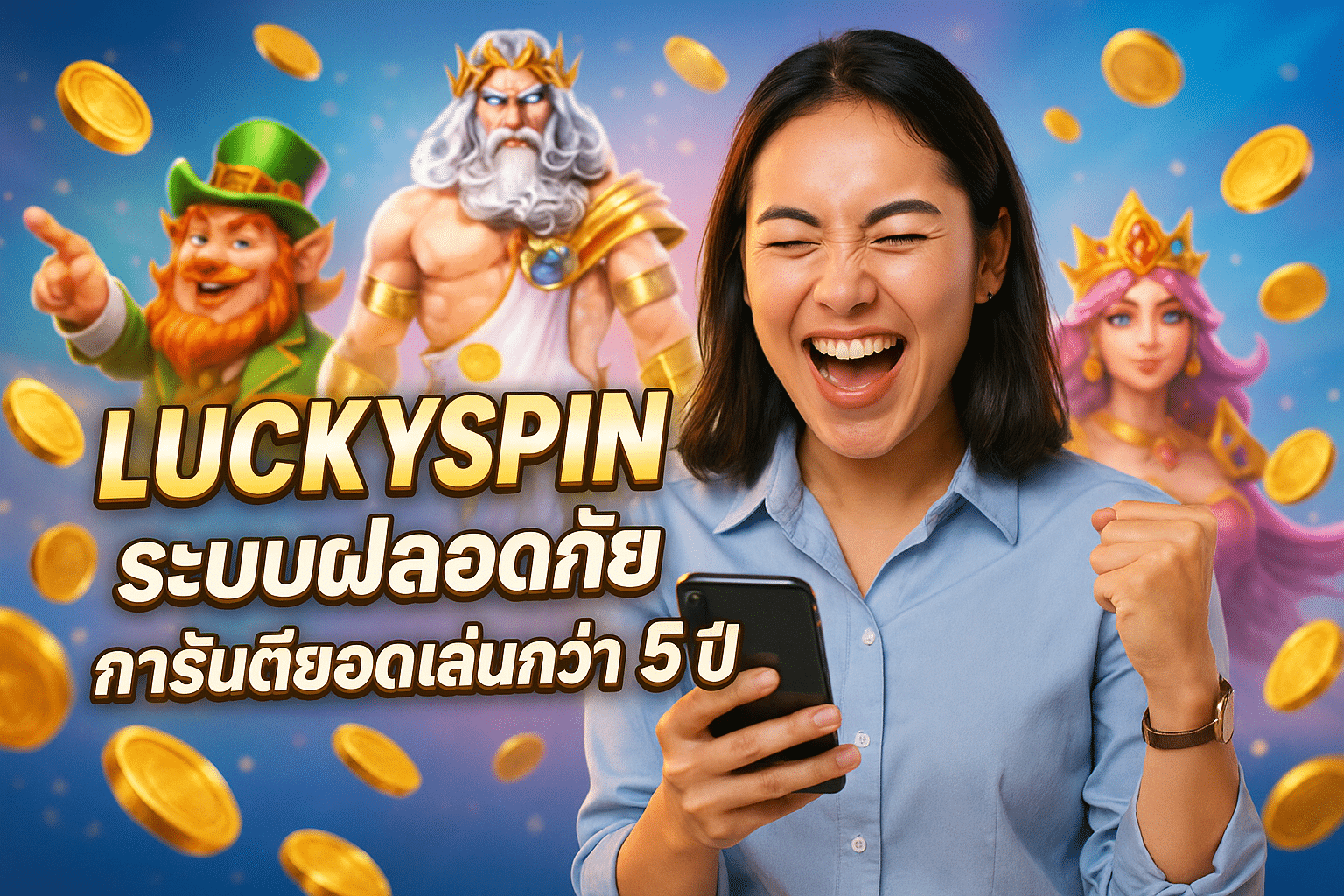 LUCKYSPIN ระบบปลอดภัย การันตียอดเล่นกว่า 5 ปี